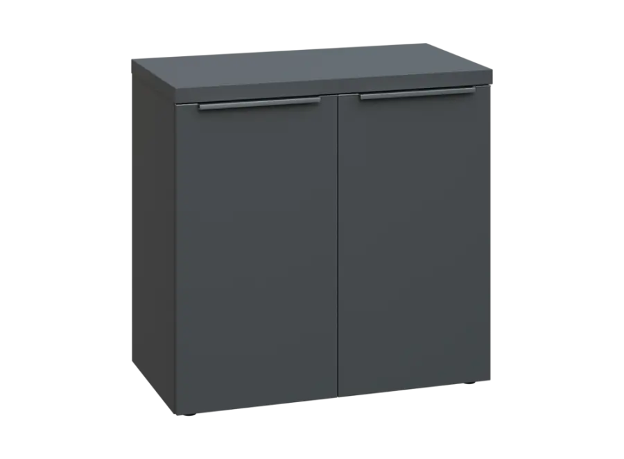 SIN 2 - 8D kancelářská skříň, 2-dveřová, 770x800x400, antracit